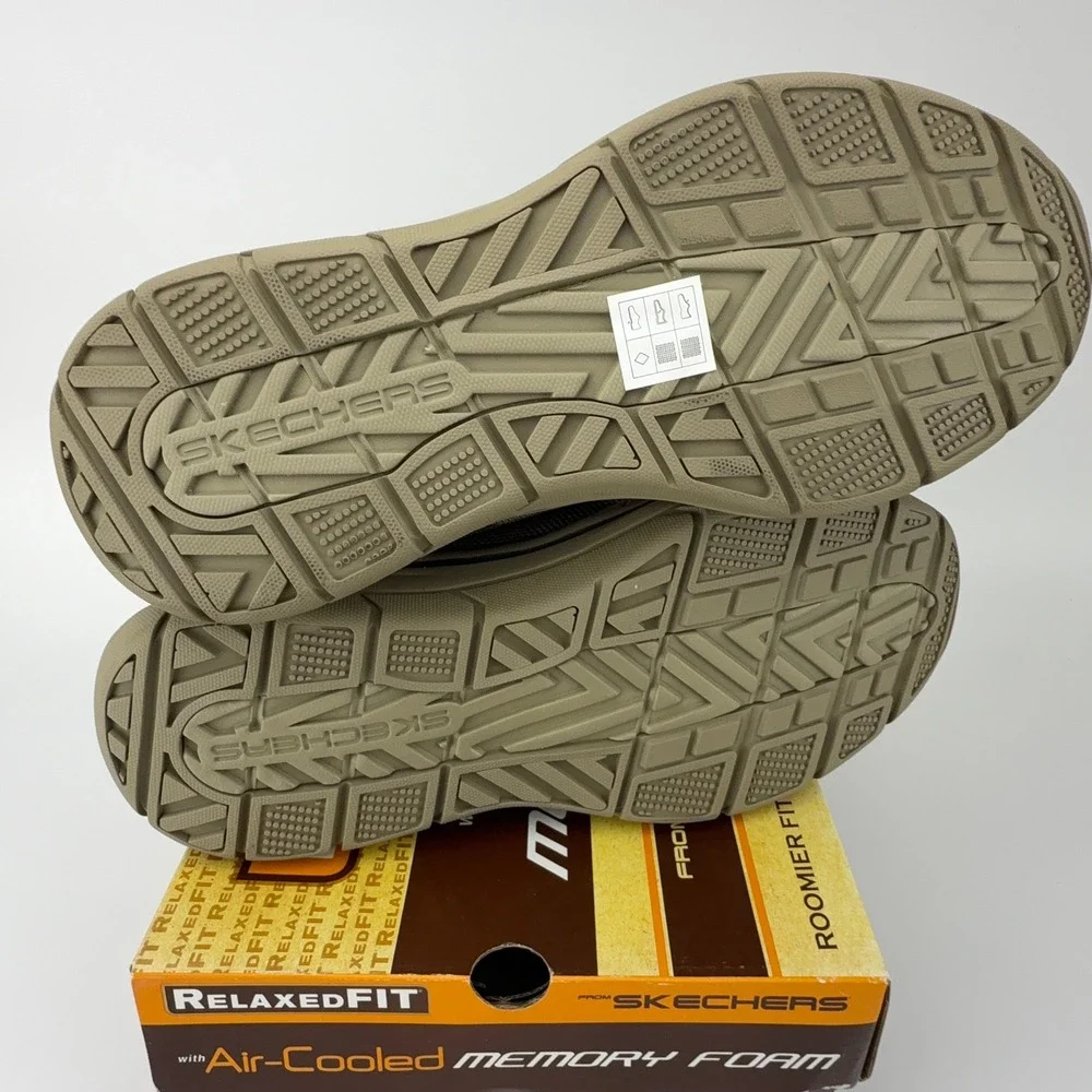 Skechers Expected 2.0 Marino Khaki Mens Memory Foam‎ Shoes Mens 9.5 NIB